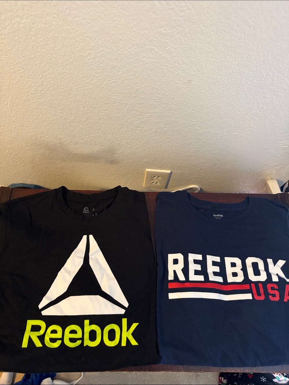 Reebok Black & Navy Graphic Tee Pair
